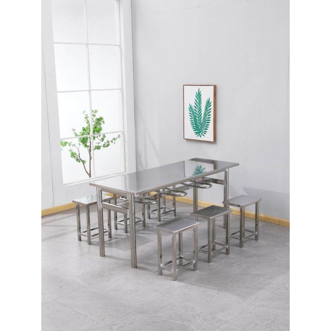 员工食堂不锈钢餐桌椅工厂饭面馆学校餐厅小吃店挂凳快餐桌椅组合,住宅家具,不锈钢/PVC餐桌,淘宝优惠券,粉丝福利购,淘宝优惠卷