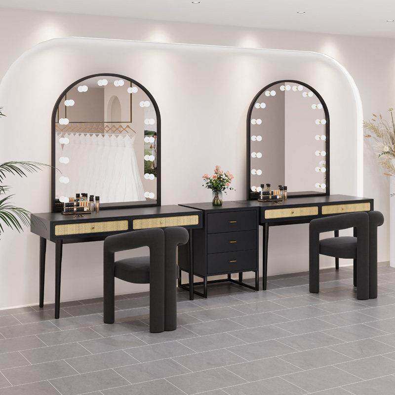 影楼化妆台带灯专业婚纱店美容院彩妆美甲工作室化妆师专用梳妆桌,住宅家具,梳妆台/桌,淘宝优惠券,粉丝福利购,淘宝优惠卷