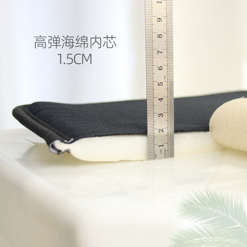 小方凳薄款海绵坐垫四方凳子套罩家用塑料凳饭店餐厅板凳屁垫绑带