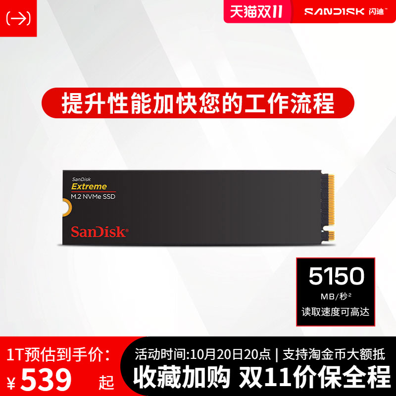 闪迪Extreme系列1TBTLCPCle4.0