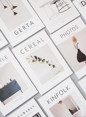 26CM样板房装饰仿真杂志 极简风样板间真书 INS风背景道具书饰品