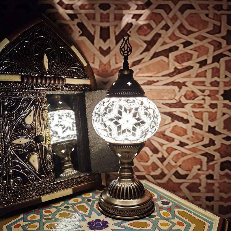Moroccan table lamp 摩洛哥台灯手工覆古异域卧室客厅装饰台灯