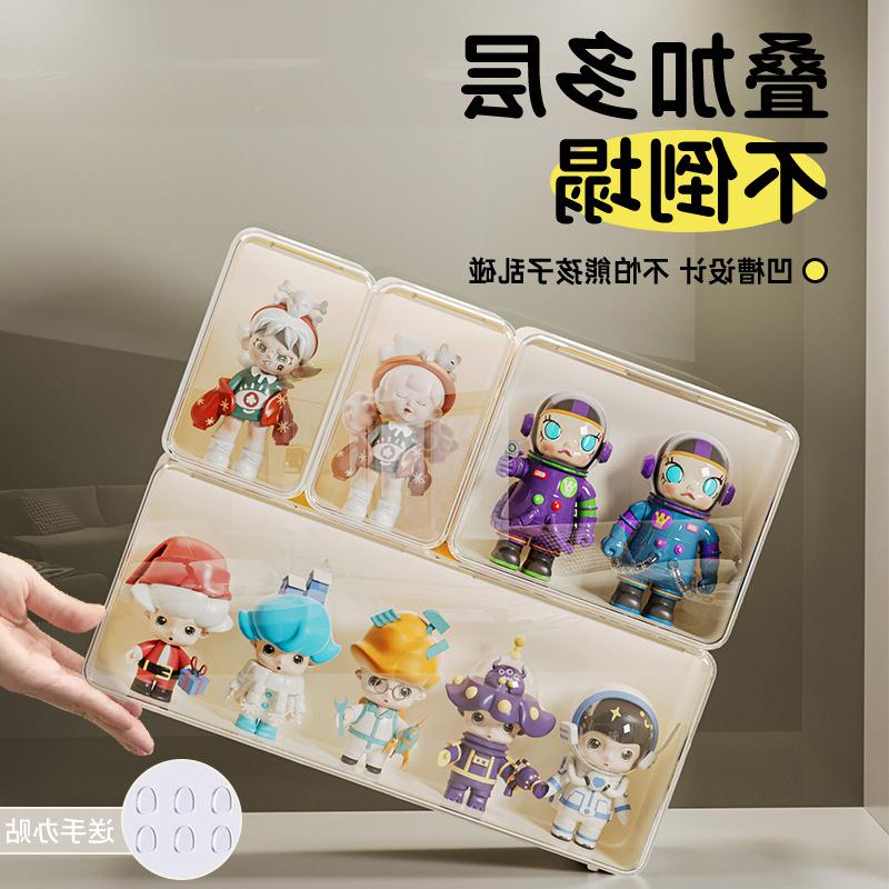 玛手办盒展示柜透明盒盲子泡泡特小公仔展示架?亚克力摆件WHC收纳