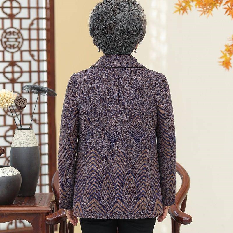 S奶奶装秋装外套中老年人女装60-70岁80妈妈老太太服装老人家衣服