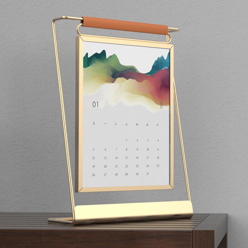 菜单价目表定制金属台卡展示牌桌面广告牌双面展示摆台定制价格表