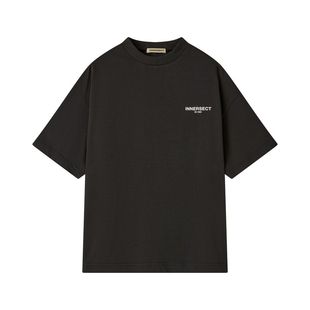 INNERSECT背后LOGO重磅圆领T恤男女同款短tee潮牌2025SS