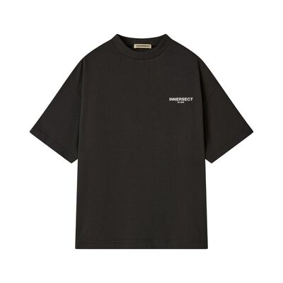 INNERSECT背后LOGO重磅圆领T恤男女同款短tee潮牌2025SS