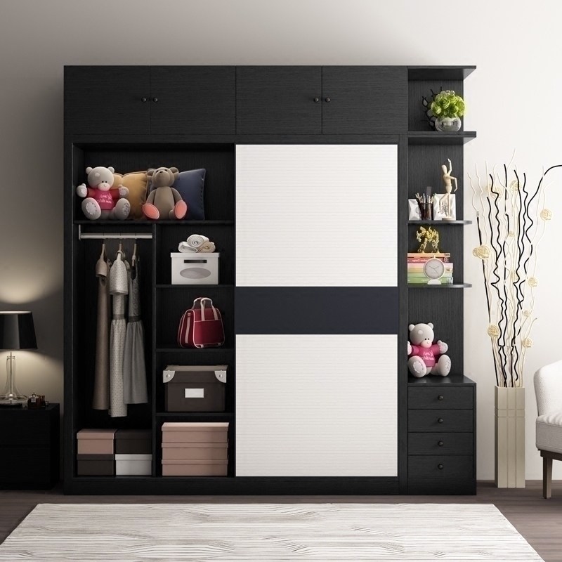 定制整体衣柜简约现代卧室衣柜推拉滑移门板式衣橱储物柜衣帽间,住宅家具,独立衣柜,淘宝优惠券,粉丝福利购,淘宝优惠卷