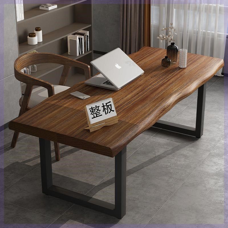 厂家大板实木办公桌家用台式电脑桌长条书桌简约写字工作台原木会,住宅家具,书桌,淘宝优惠券,粉丝福利购,淘宝优惠卷