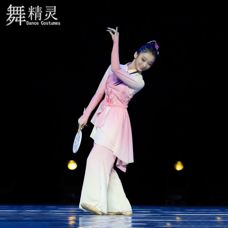 新品胶州秧歌舞蹈服古典舞扇子舞表演练习练功桃李杯演出服中国风
