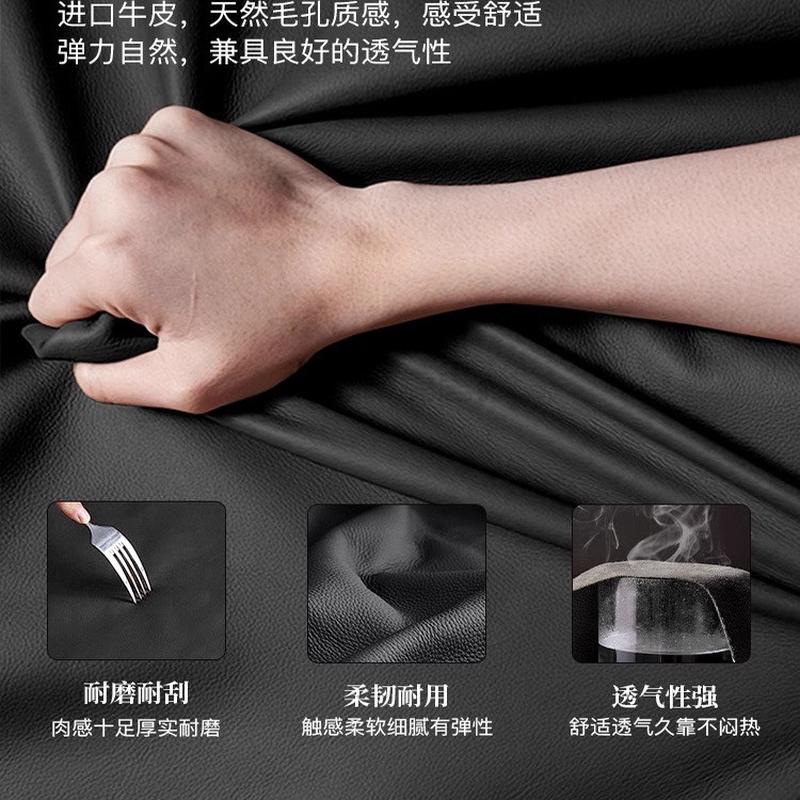 意式极简劳伦斯直排真皮沙发高端客厅别墅大户型2025新款皮艺沙发