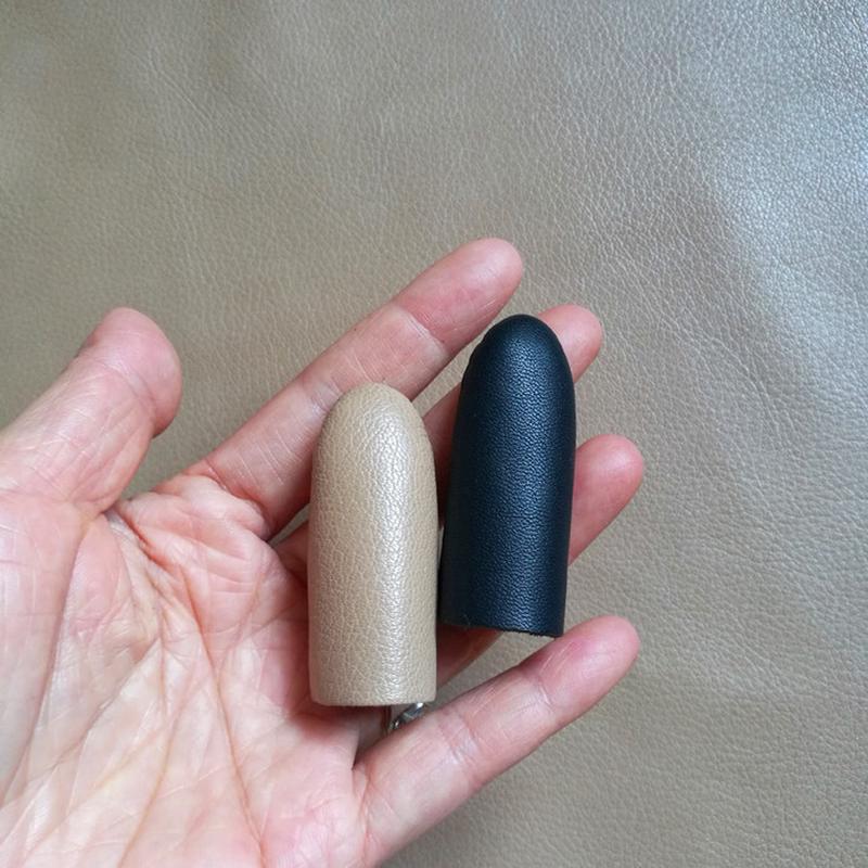 黑色真皮肤色保护套 断指指套  断指手套 指甲保护套 手指手指套