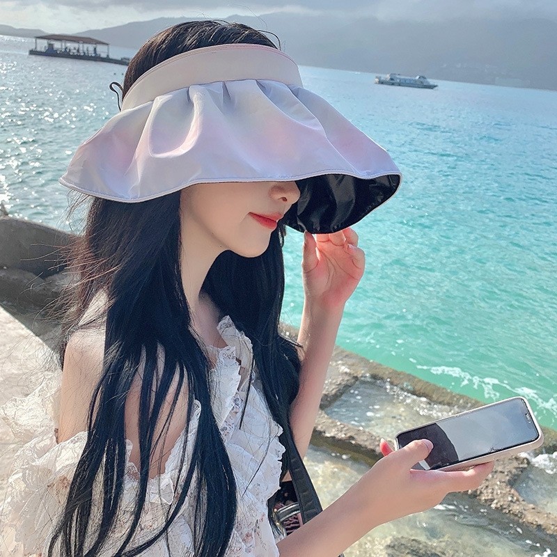 太阳帽女帽子时尚防晒洋气女士漂亮遮阳帽2025新款防紫外线贝厂家