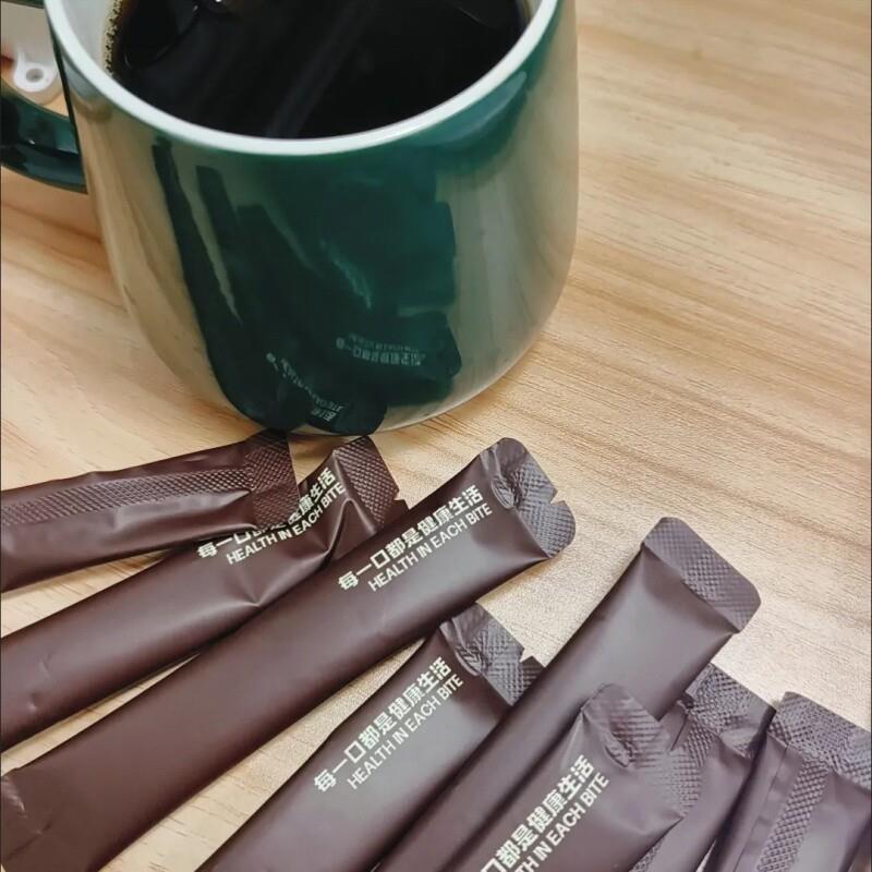 独角兽暴肌厨房左旋肉碱黑咖啡52g健身代餐0脂肪速溶苦黑咖啡粉
