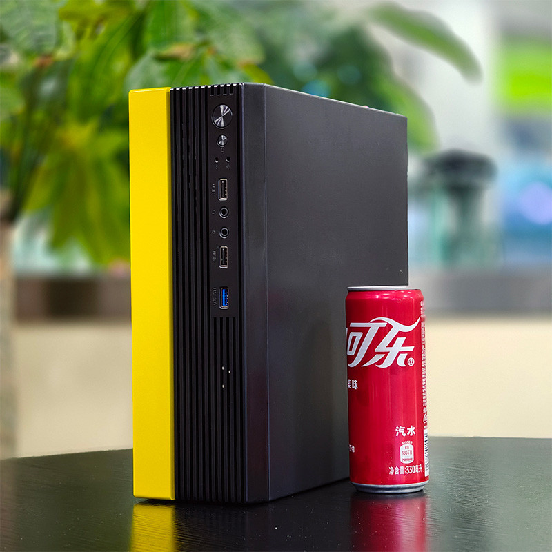 五色鱼T2小型miniitx紧凑matx核显1U迷你商务台式电脑主机nas机箱