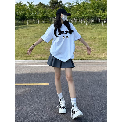 推荐孕妇上衣2025新款夏季洋气遮孕肚短袖t恤女装孕妈高级穿搭不