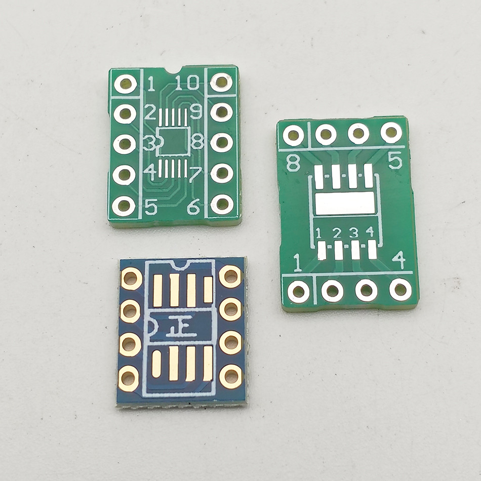 OPA627单运放转双运放AD797贴片转直插转接板沉金 MSOP10  PDFN56