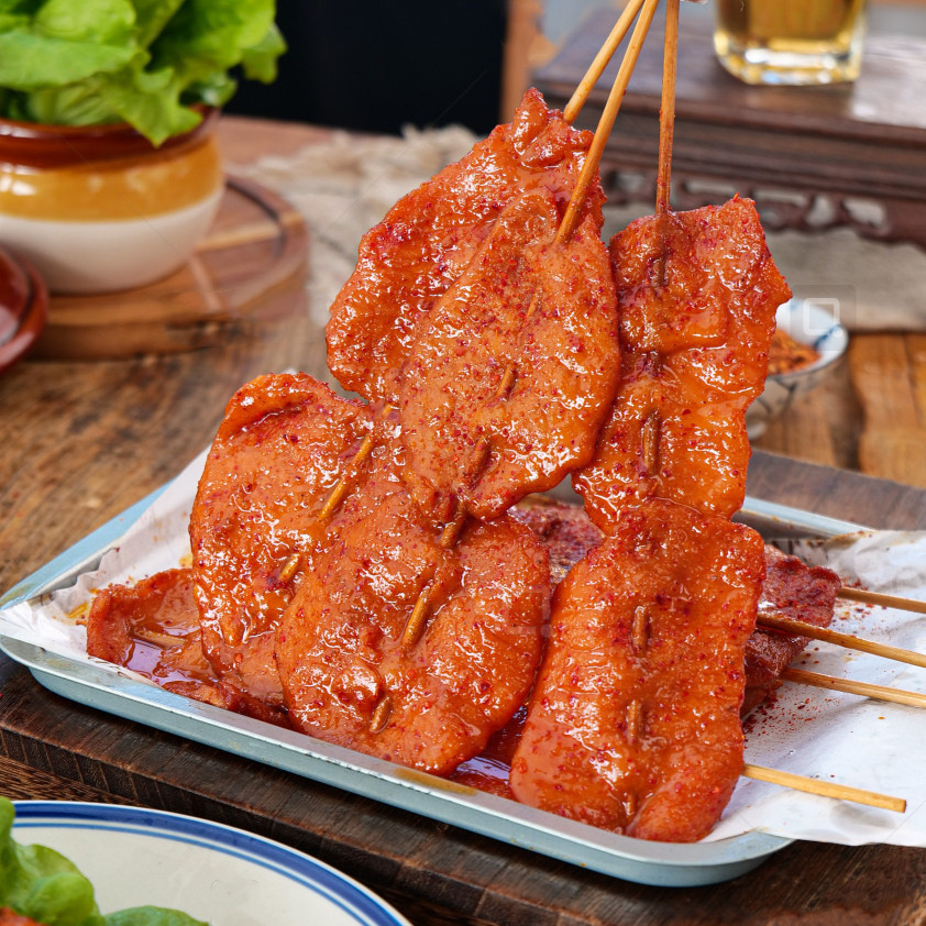 手抓饼里脊肉商用 里脊肉片家用夹馍专用无签奥尔良鸡柳半成品2kg
