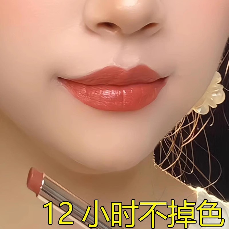 李佳琪推荐不掉色不沾杯自然滋润奶茶肉桂赤裸棕色口红正品显白