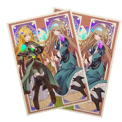 游戏王卡套救祓少女牌套妹套保护闪套DIY定制高清diy第二层63x90