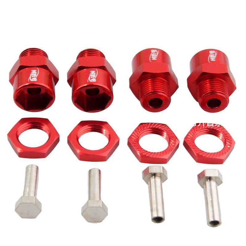 HSP1:10改1:8平跑/越野/大脚车轮胎12MM转17MM结合器加厚加长15MM