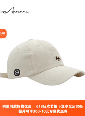 【正品现货】Bure Avenue小狐狸刺绣棒球帽子春夏防晒鸭舌帽男女