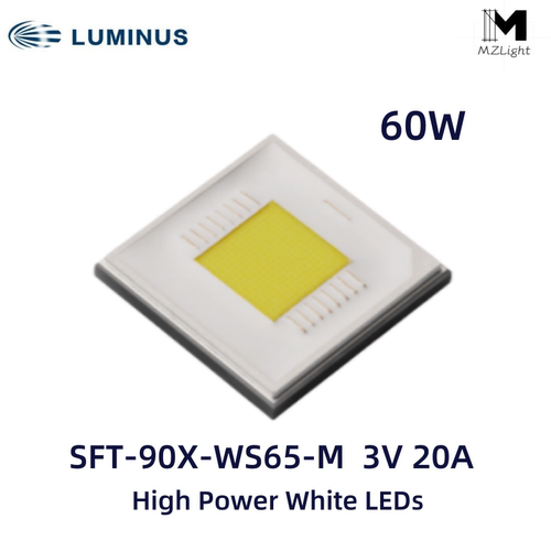 新品luminus朗明纳斯60WHI平头SFT-90X灯珠3V强光7070远射聚光LED