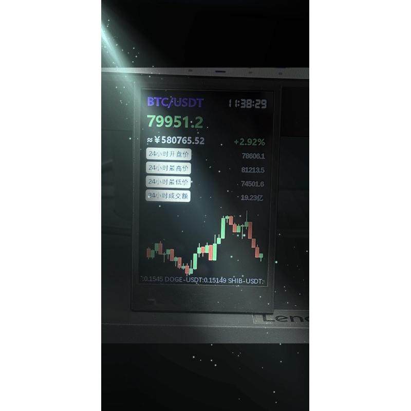 实时显示带k线动态变化桌面信息屏,家居饰品,桌面摆件,淘宝优惠券,粉丝福利购,淘宝优惠卷