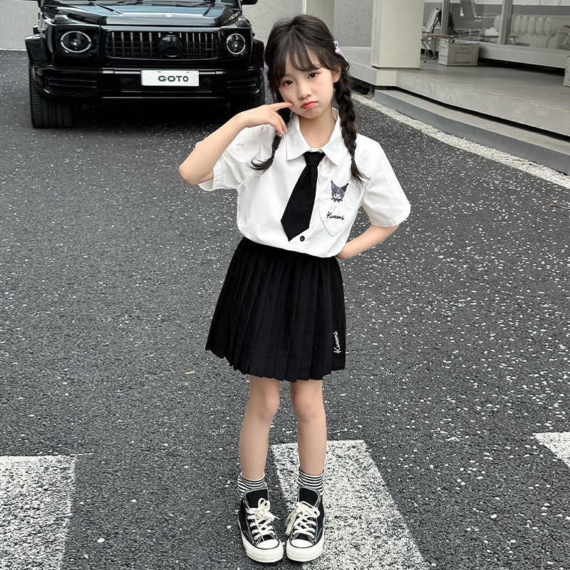 套装2025新款洋气夏装jk制服夏款小学生学院风夏天两件套