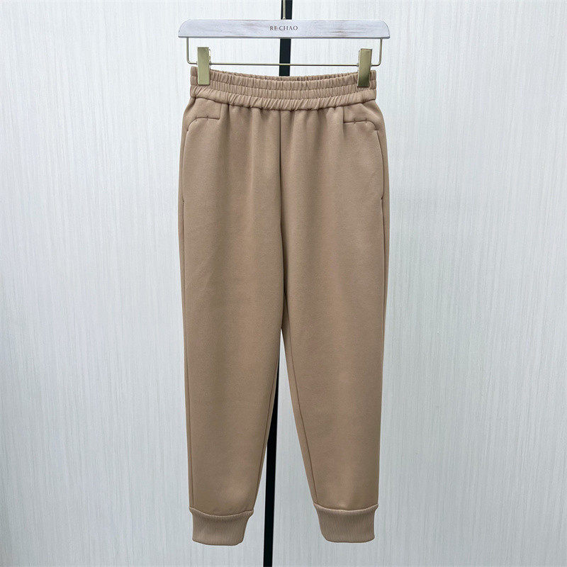 欧●2023冬装新品 加绒女显瘦宽松裤束脚裤九分裤658