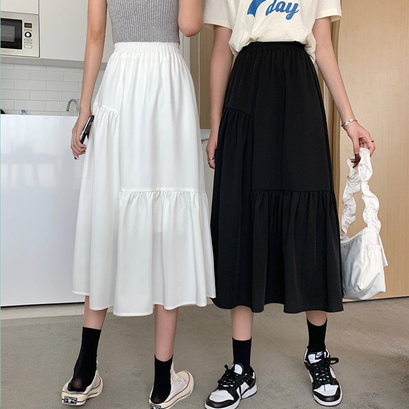 2024年法式褶皱遮胯显瘦大码胖mma字裙中夏季,女装/女士精品,半身裙,淘宝优惠券,粉丝福利购,淘宝优惠卷