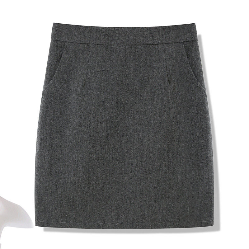 职业包臀裙女口袋开叉直筒正装灰色工作裙夏季薄款,女装/女士精品,半身裙,淘宝优惠券,粉丝福利购,淘宝优惠卷