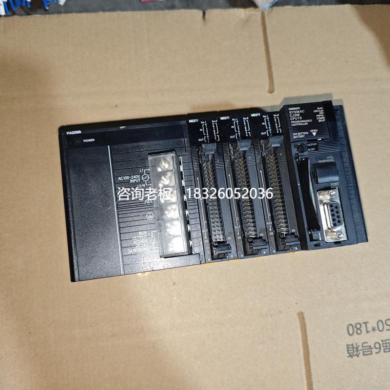 拍前询价9成新欧姆龙PLC控制器模块CJ2M-CPU13/CJ2M-MD211现货询