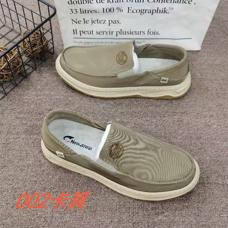 鹭威布鞋春夏季休闲透气软底新款帆布鞋男士一脚脚蹬懒人男鞋百搭,流行男鞋,布鞋,淘宝优惠券,粉丝福利购,淘宝优惠卷