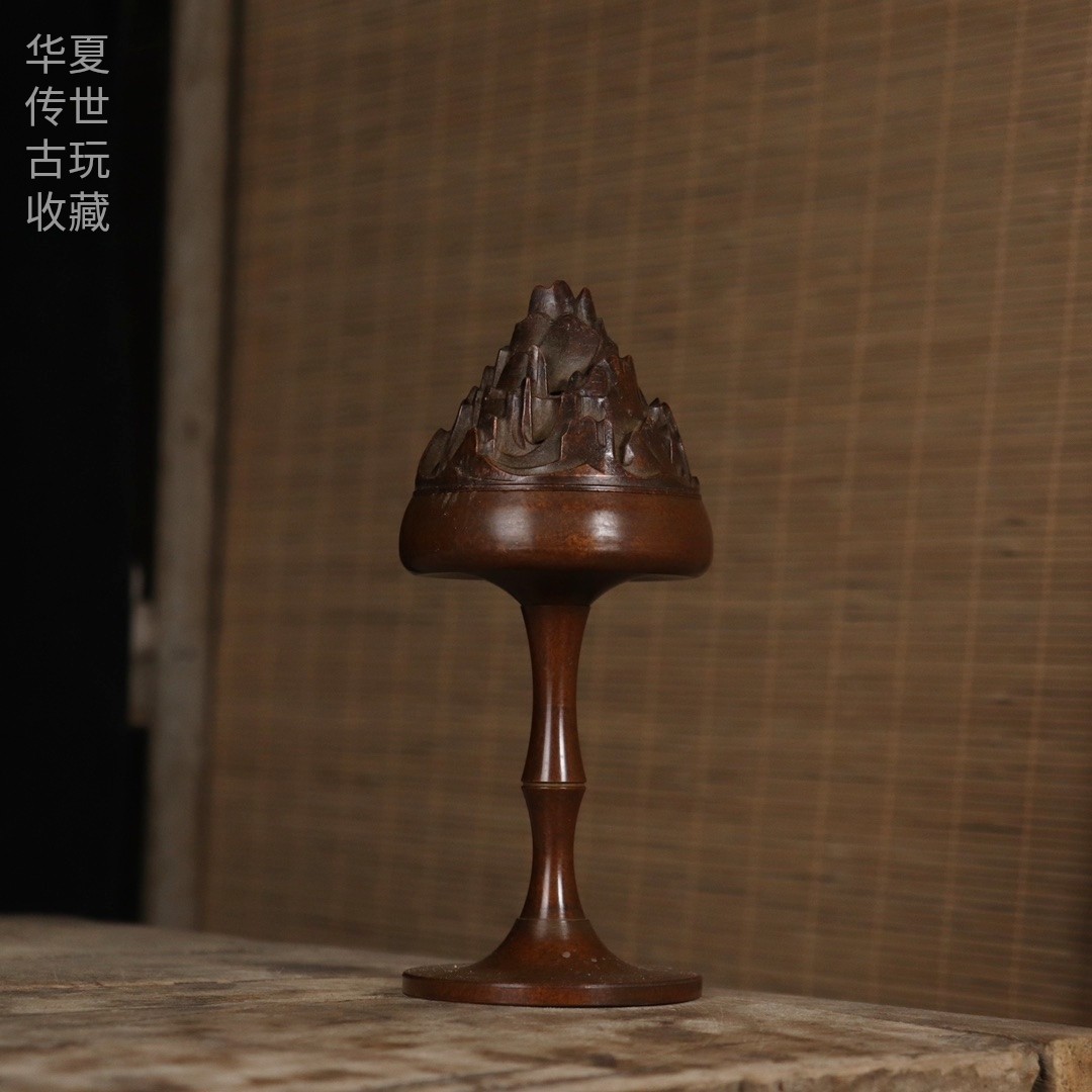 铜檀家用室内香薰炉仿古铜器书房茶台桌面饰品摆件铜回流