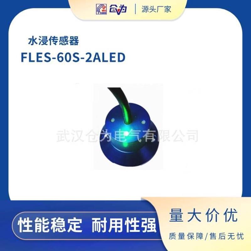 水浸传感器 带LED指示灯漏水探测器FLWS-60S金属漏水检测器
