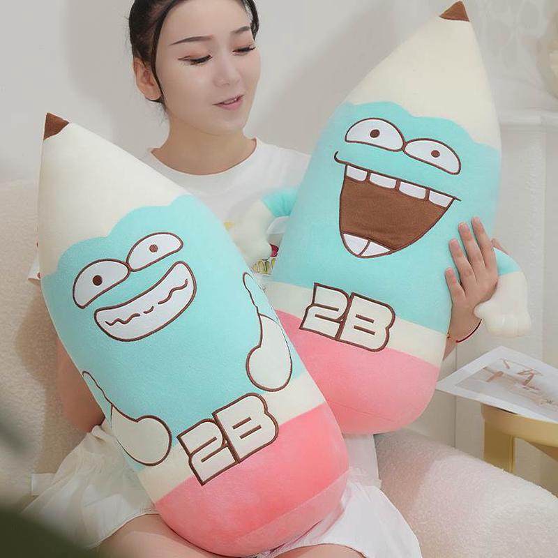 睡觉卡通女朋友懒人可爱长条枕贱兮兮铅笔头靠枕抱枕公仔毛绒玩具,玩具/童车/益智/积木/模型,毛绒/玩偶/公仔/布艺类玩具,淘宝优惠券,粉丝福利购,淘宝优惠卷
