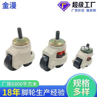 马福脚轮水平调节轮工业机械铝材设备万向脚轮轨道轮子万向轮