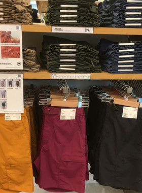 日单户外宽松多口袋运动防水休闲工装五分中男女款潮0969