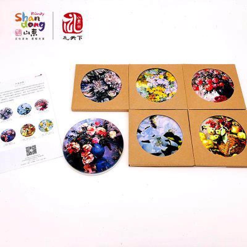 好客山东 陶瓷隔热垫餐桌垫防烫垫碗垫子耐高温艺术家用杯垫,节庆用品/礼品,文化创意杯垫/餐垫,淘宝优惠券,粉丝福利购,淘宝优惠卷