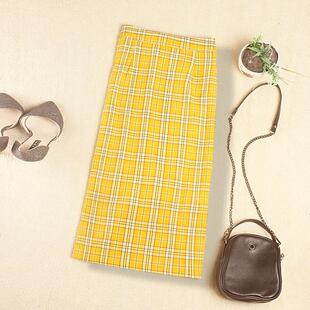 女2020春款韩版包裙裙开叉一步裙中长款学生