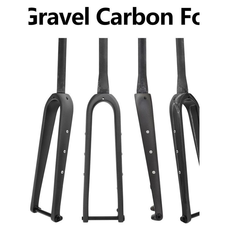 碳纤维Gravel自行车前叉700C公路越野T800前叉桶轴开档100*12mm