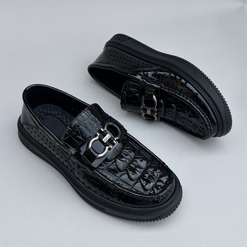 夏季新款镂空透气豆豆男鞋漆皮亮面商务休闲软底皮鞋打孔男士凉鞋,流行男鞋,乐福鞋（豆豆鞋）,淘宝优惠券,粉丝福利购,淘宝优惠卷