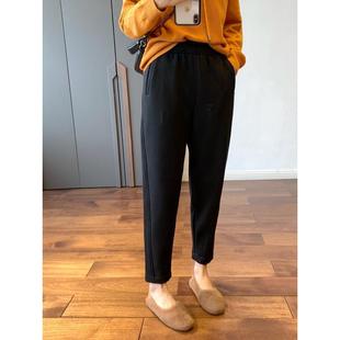 女 松紧裤 柔软小脚萝卜奶奶裤 显瘦休闲加绒加厚女冬季
