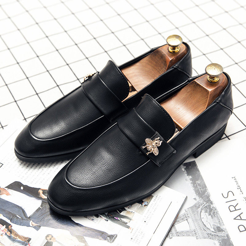 尖头皮鞋男夏季新款小皮鞋潮流百搭懒人休闲豆豆鞋英伦发型师男鞋,流行男鞋,单鞋,淘宝优惠券,粉丝福利购,淘宝优惠卷