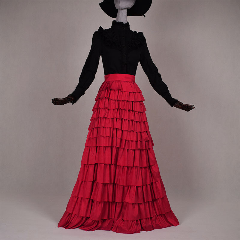 线去针来 半身a字裙红色百搭气质百褶裙遮胯显瘦演出,女装/女士精品,半身裙,淘宝优惠券,粉丝福利购,淘宝优惠卷