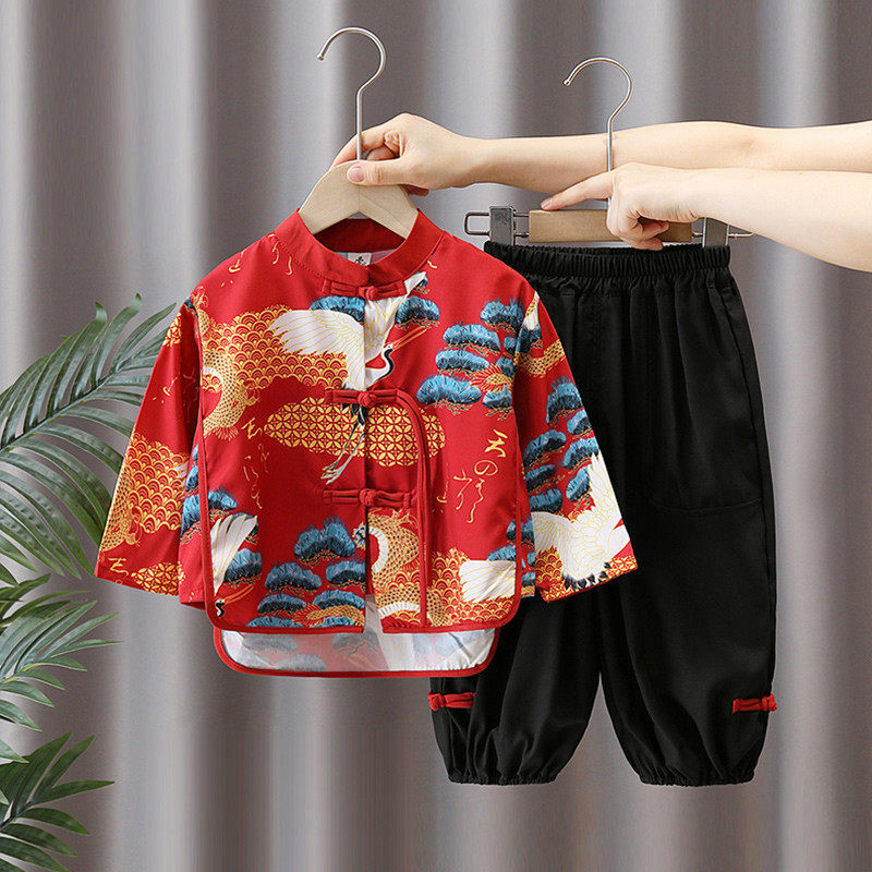 男童秋装2025新中式宝宝套装儿童春秋款国学服古装中国风,童装/婴儿装/亲子装,汉服,淘宝优惠券,粉丝福利购,淘宝优惠卷