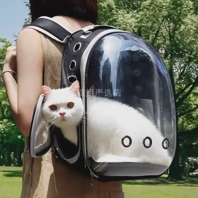 猫包便携外出透气太空舱大容量宠物双肩背包猫书包装狗袋猫咪用品