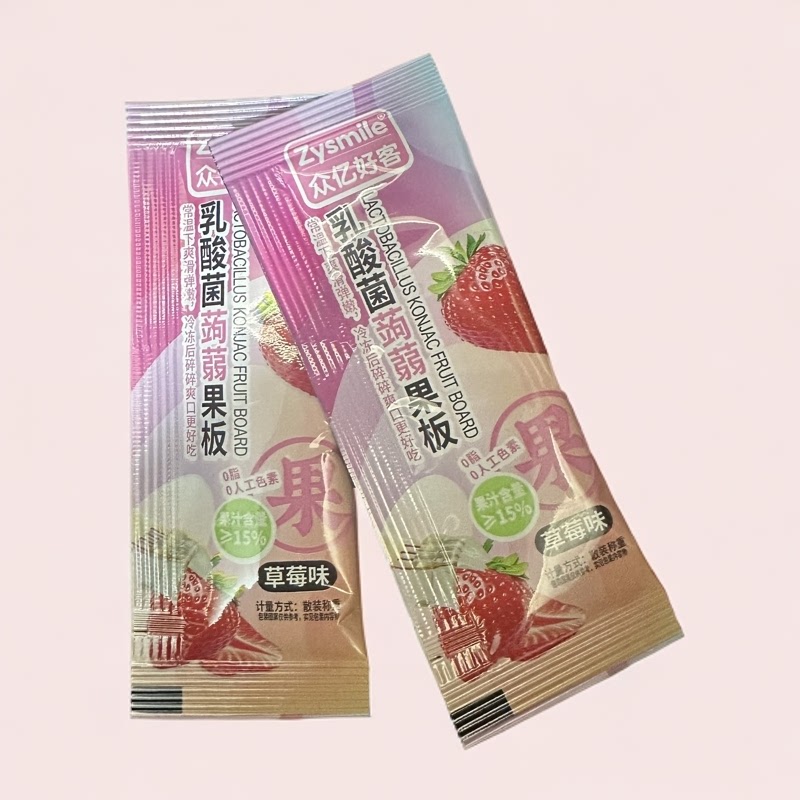 高铁列车同款众亿好客缤纷乳酸菌蒟蒻网红水果味果板体闲零食208g