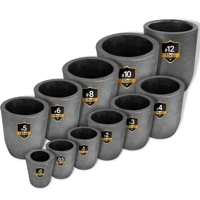 黏土石墨坩埚耐高温1800度专业熔炼金银铜铁铝适用于燃气炉中频